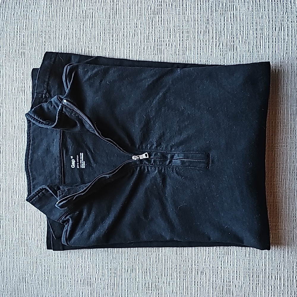 GAP Pima Cotton 1/4 Zip Long Sleeve Pullover M